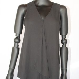 Apt. 9 Black Sleeveless Tunic Blouse, M